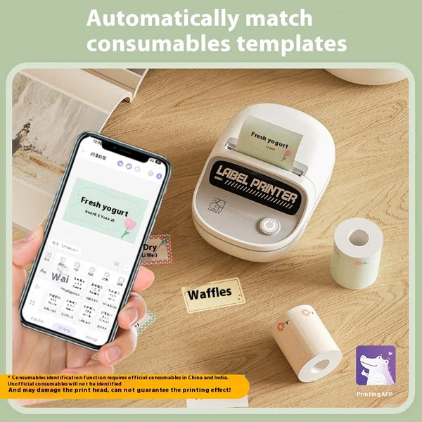 T20 Smart Pocket Label Printer 203DPI -mini, android, IOS, windows